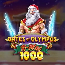 Official Slots logo: Gates of Olympus Xmas 1000 by Pragmatic Play at Honeybetz Casino