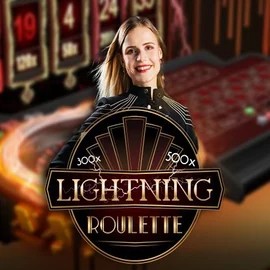 Lightning Roulette logo by Evolution Honeybetz Casino