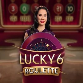 Official Live Casino logo: Lucky 6 Roulette by Pragmatic Play at Honeybetz Casino