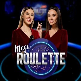 Mega Roulette slot logo by Pragmatic Play at Honeybetz Casino